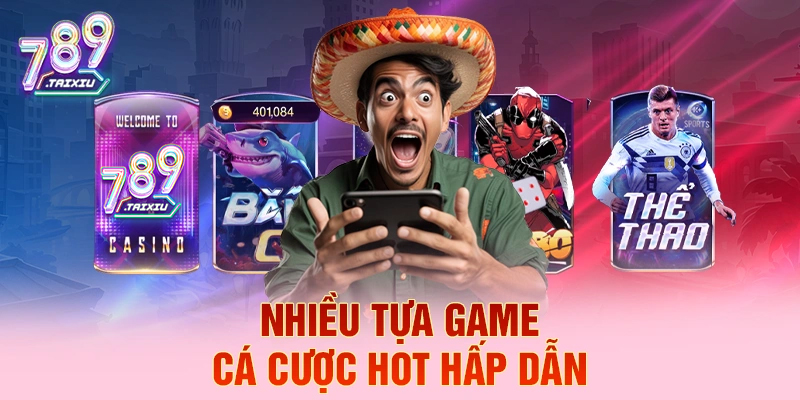 Nhiều tựa game cá cược hot hấp dẫn tại rik88